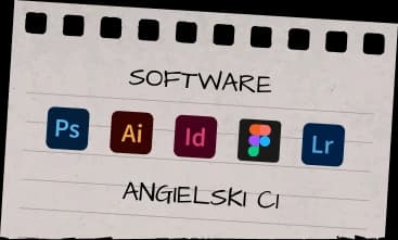 Notka: Software — Photoshop, Illustrator, InDesign, Figma, Lightroom, angielski C1